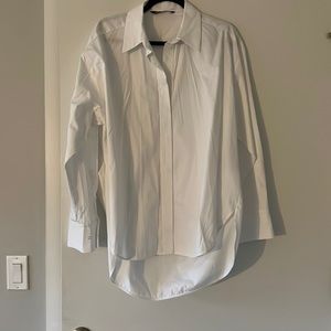 Zara white button down blouse